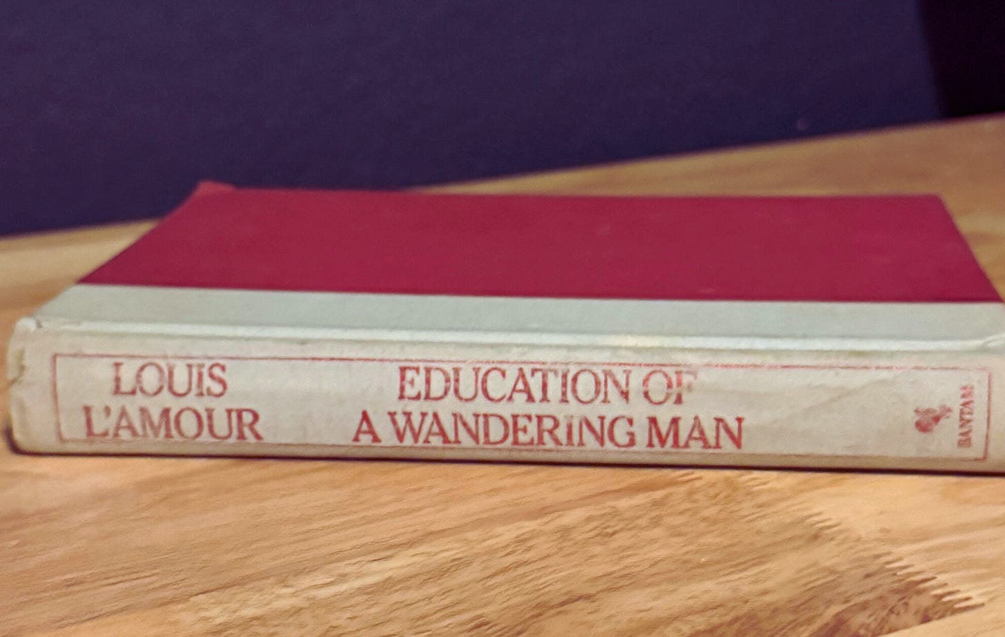 photo of the book Education of a Wandering Man photo of the book Education of a Wandering Man