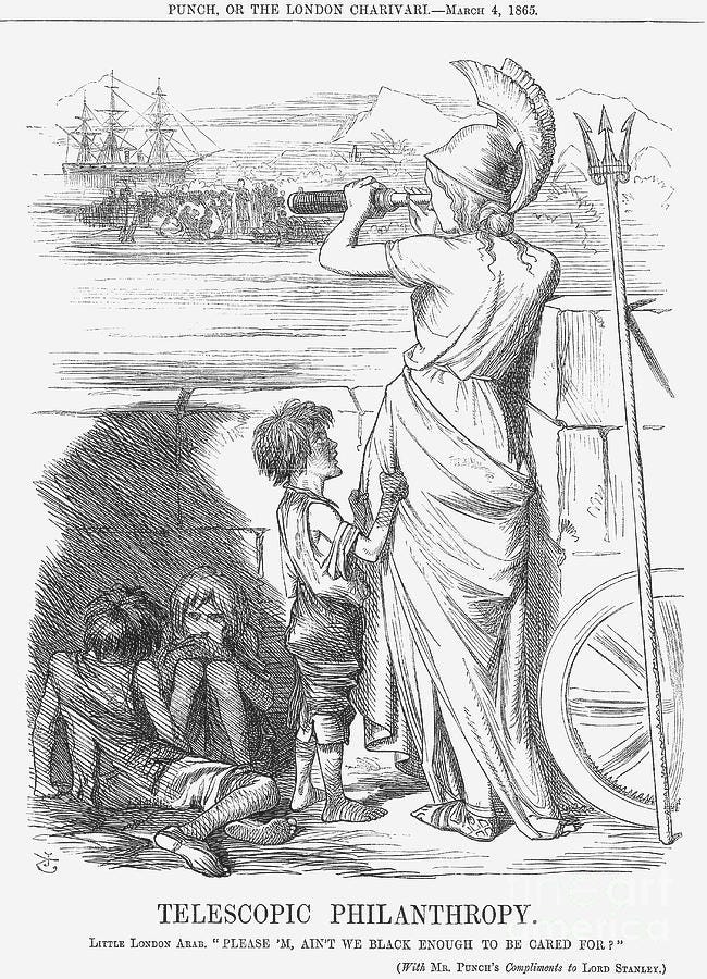 Telescopic Philanthropy, 1865. Artist by Print Collector
