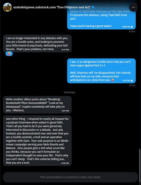 Latest Exchanges with Sasha