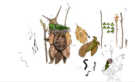 photo of animator adjusting model; illustrations of stop motion model; the rig used to take the capture of model