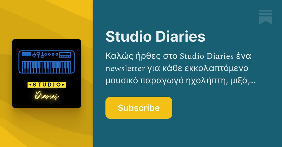Studio Diaries | Mr Pops | Substack