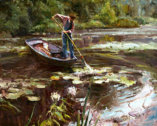 Morning in Giverny, 24 x 30", Oil, © Howard Friedland Morning in Giverny, 24 x 30", Oil, © Howard Friedland