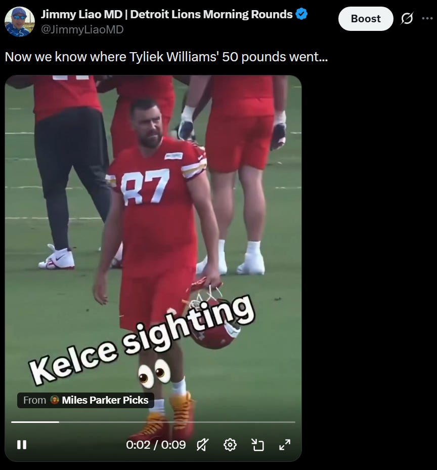 Travis Kelce weight gain at Kansas City Chiefs 2026 training camp Travis Kelce weight gain at Kansas City Chiefs 2026 training camp