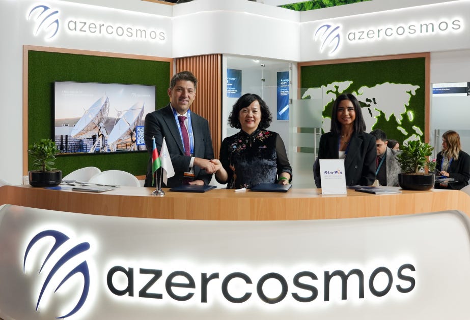 Azercosmos and StarWin Partner to enhance satellite communication services  across Azerbaijan and beyond - AZERTAC