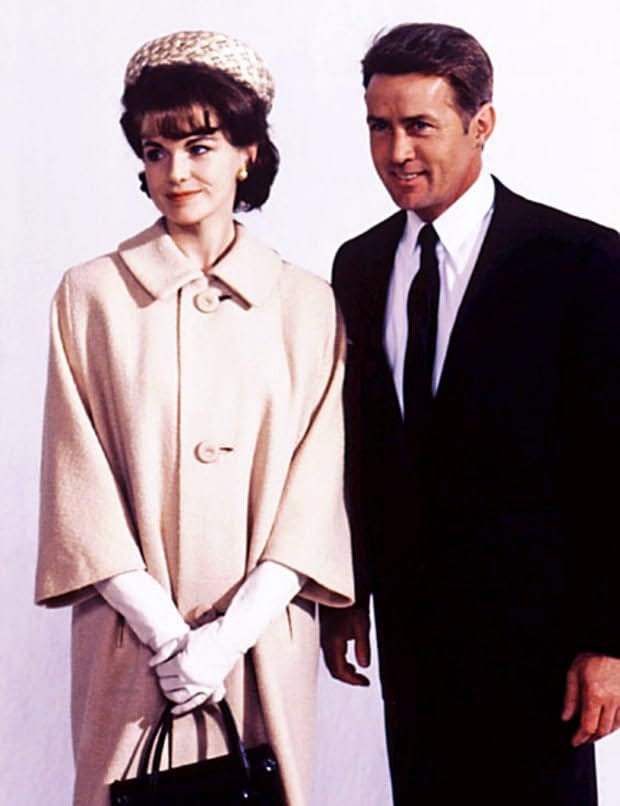 Jacqueline (Blair Brown) & John (Martin Sheen); the real John & Jacqueline Kennedy.