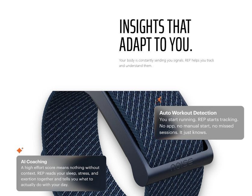 Noise REP Band Launched in India as the Brand's First Screenless Fitness  Tracker | Beebom Gadgets