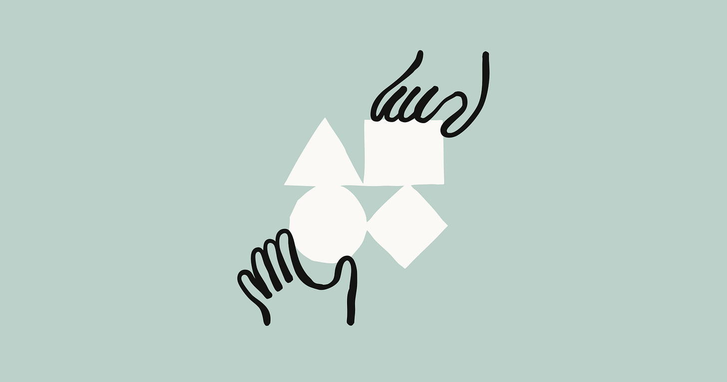 Abstract hand illustration