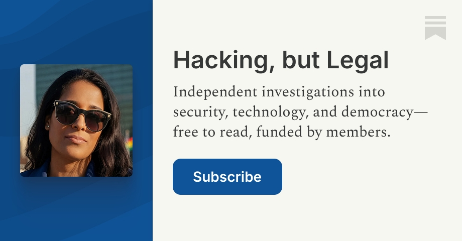 Hacking, but Legal | Jackie Singh | Substack