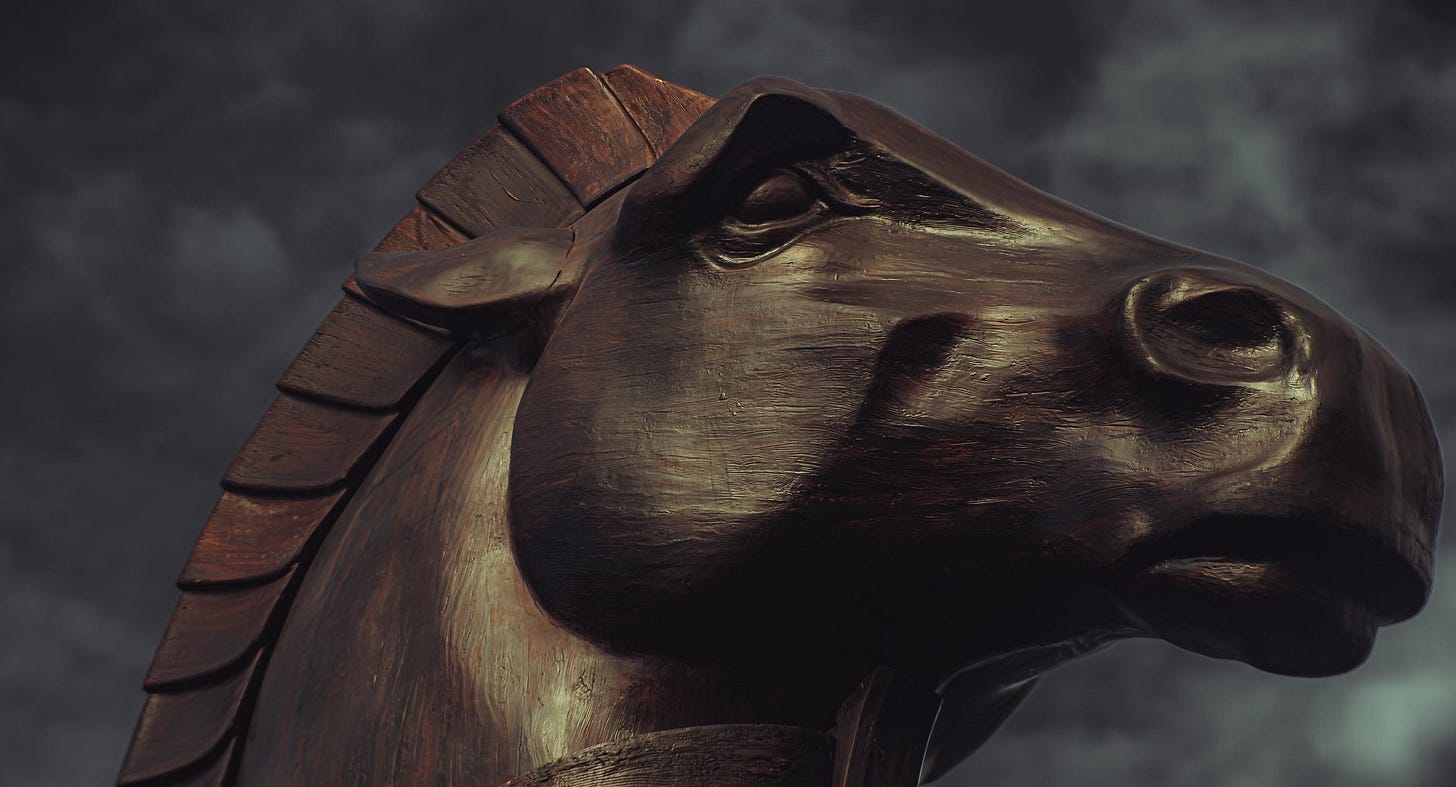 A closer look at the Trojan Horse prop from Nolan's The Odyssey at CityWalk. : r/ChristopherNolan A closer look at the Trojan Horse prop from Nolan's The Odyssey at CityWalk. : r/ChristopherNolan