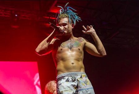 Le rappeur Morgenshtern en concert Le rappeur Morgenshtern en concert