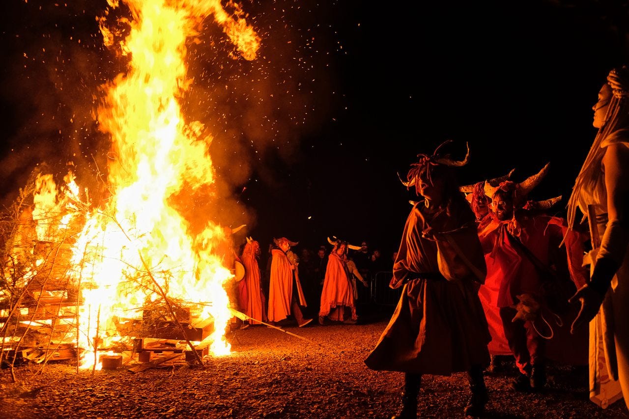 Every May, an ancient Celtic festival, known as Beltane, is held atop Calton Hill in Edinburgh, where participants eat a mysterious Beltane bannock cake. Every May, an ancient Celtic festival, known as Beltane, is held atop Calton Hill in Edinburgh, where participants eat a mysterious Beltane bannock cake.