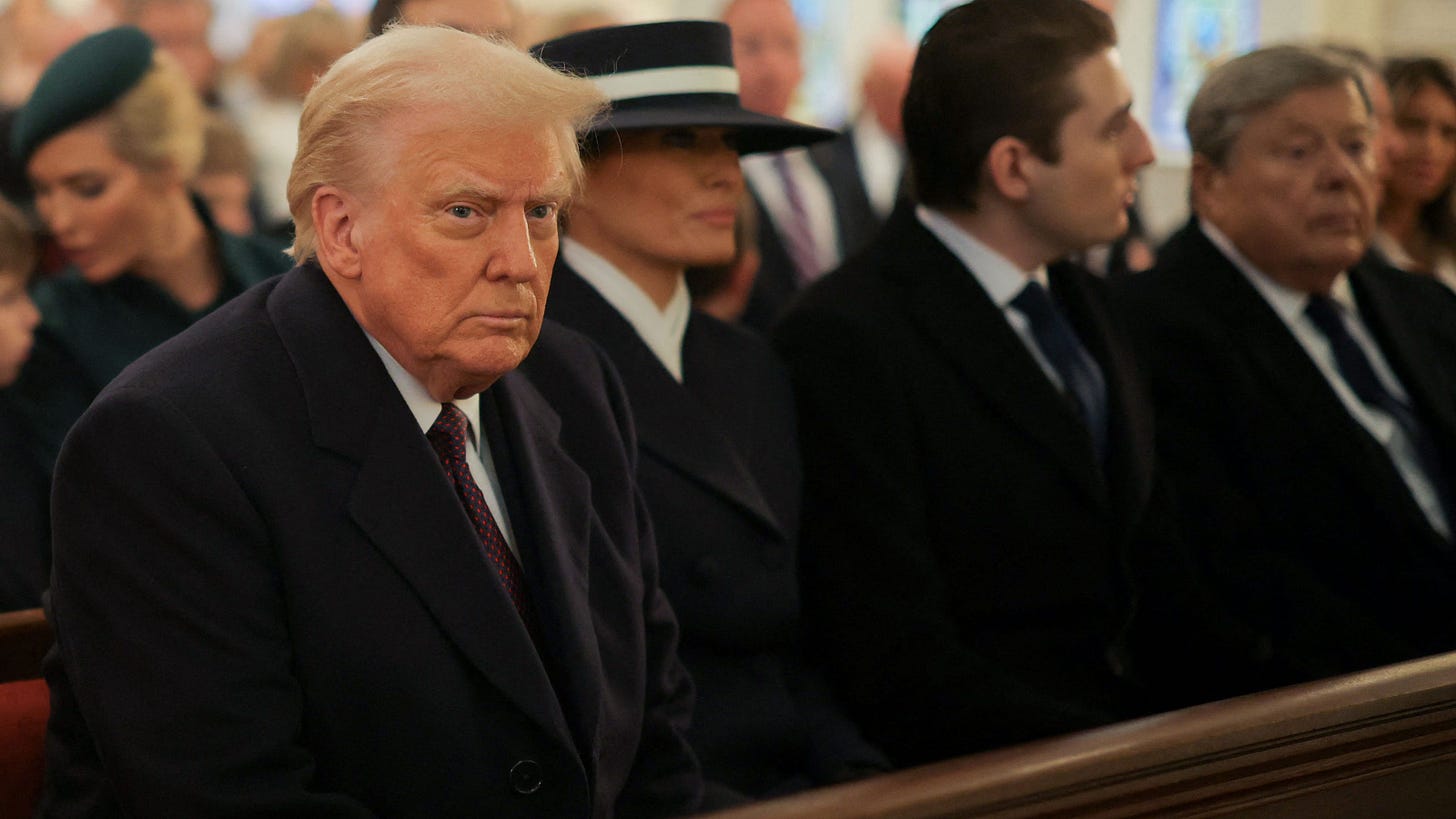 Donald Trump begins Inauguration Day events at St. John's Church