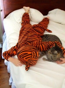 tiger boy and his tiger cat tiger boy and his tiger cat
