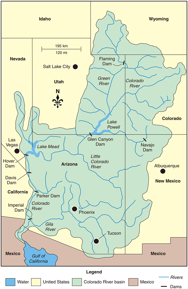 Colorado water basin graphic.