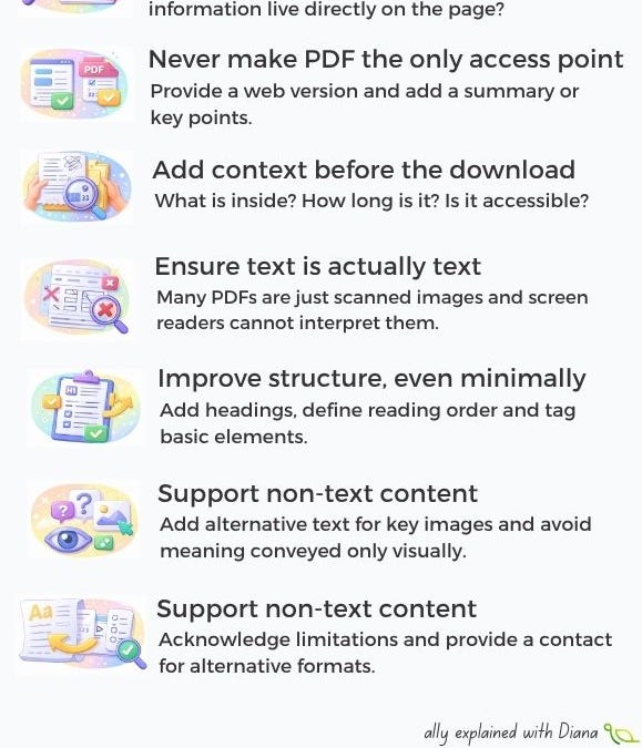 Practical PDF accessibility checklist