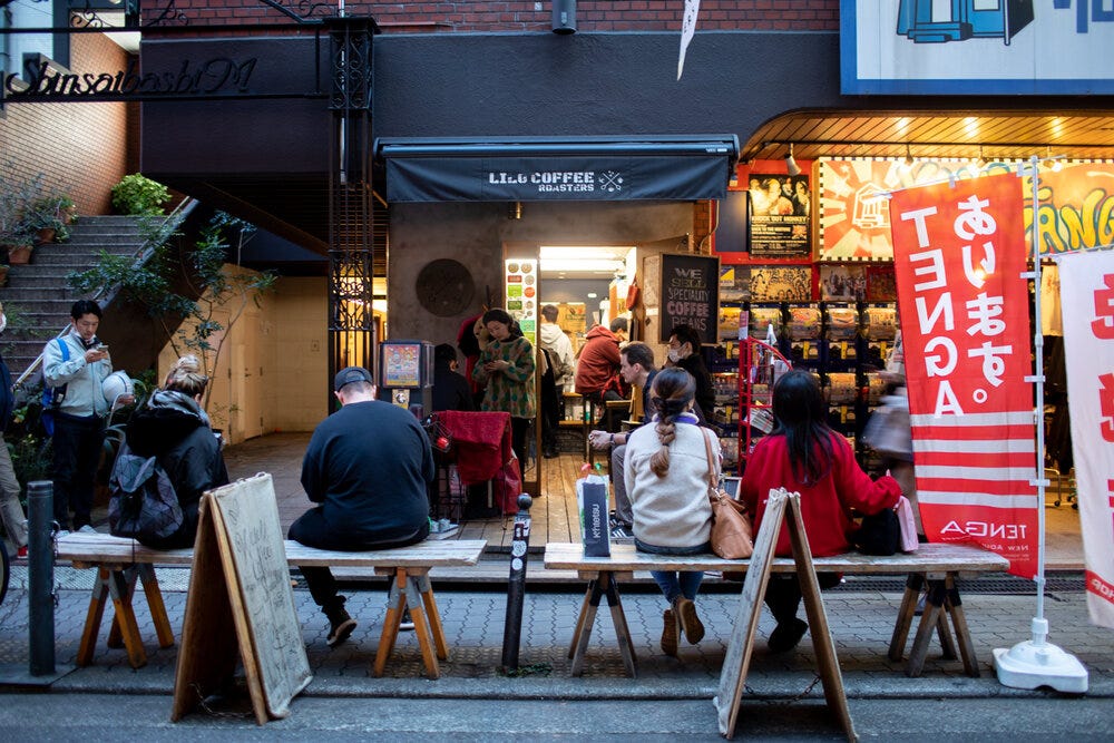 Lilo Coffee Roasters in Osaka.
