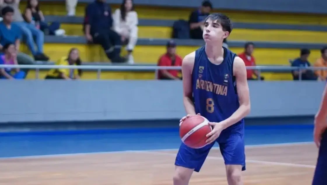 Enzo Roth representará a Bahía y a la Argentina en el básquet 3x3 de los Juegos Olímpicos de la Juventud