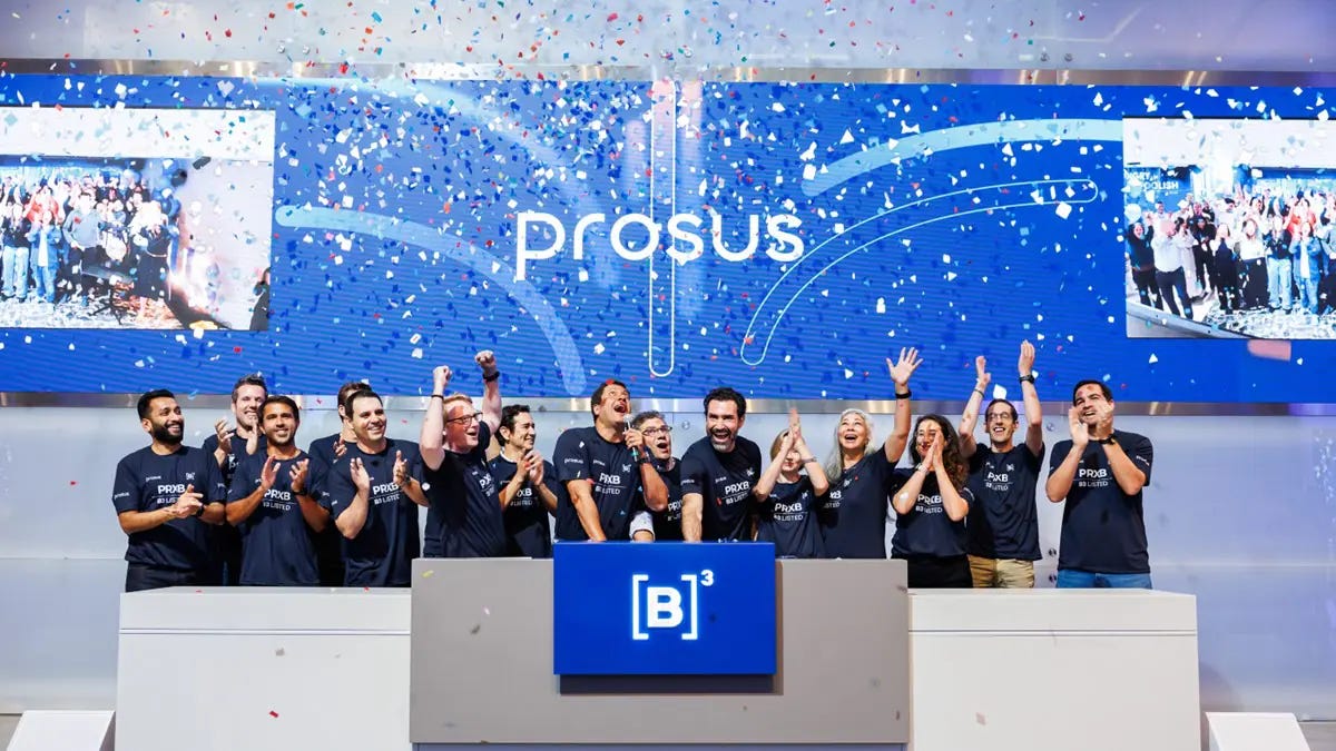 Dona do iFood, Prosus passa a ter BDR negociado na bolsa brasileira