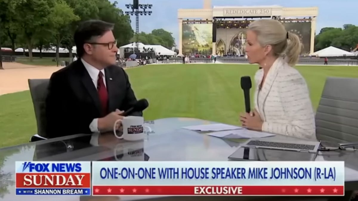 Christian Nationalist Mike Johnson Does Not Prefer Being Called Christian Nationalist Mike Johnson