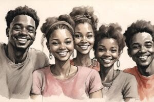 Happy people