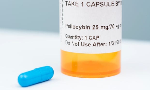 The drug psilocybin in pill form. Two trials have shown a single dose reduced depression and anxiety caused by cancer and that the effect can last up to eight months. The drug psilocybin in pill form. Two trials have shown a single dose reduced depression and anxiety caused by cancer and that the effect can last up to eight months.