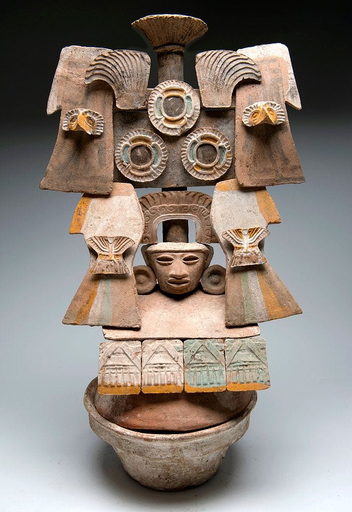 Maya Polychrome Incensario w/ Teotihuacan Influence for sale at auction on  13th February | Bidsquare