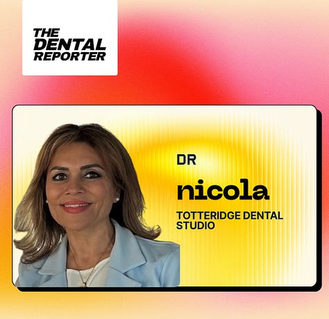 Portrait photos of Dr Chinwe Akuonu of Dental Beauty Bromley, Dr Nicola Gore of Totteridge Dental Studio, and Dr Ramin Torkizadeh of Paste Presents, dentists featured in The Dental Reporter career growth interview