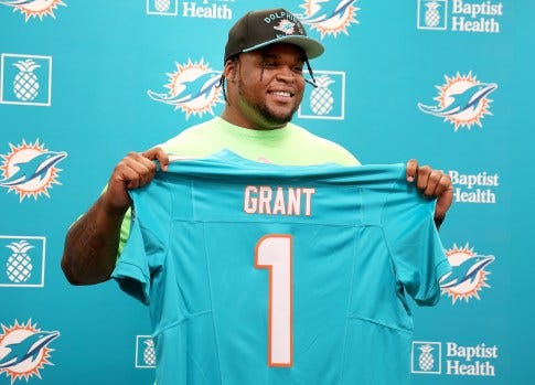 Dolphins rookie Kenneth Grant already under big pressure | Chris Perkins