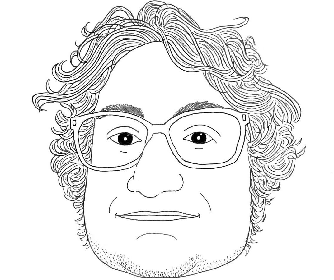 Hand-drawn portrait illustration of TSCML contributor Dominic Brown. Hand-drawn portrait illustration of TSCML contributor Dominic Brown.