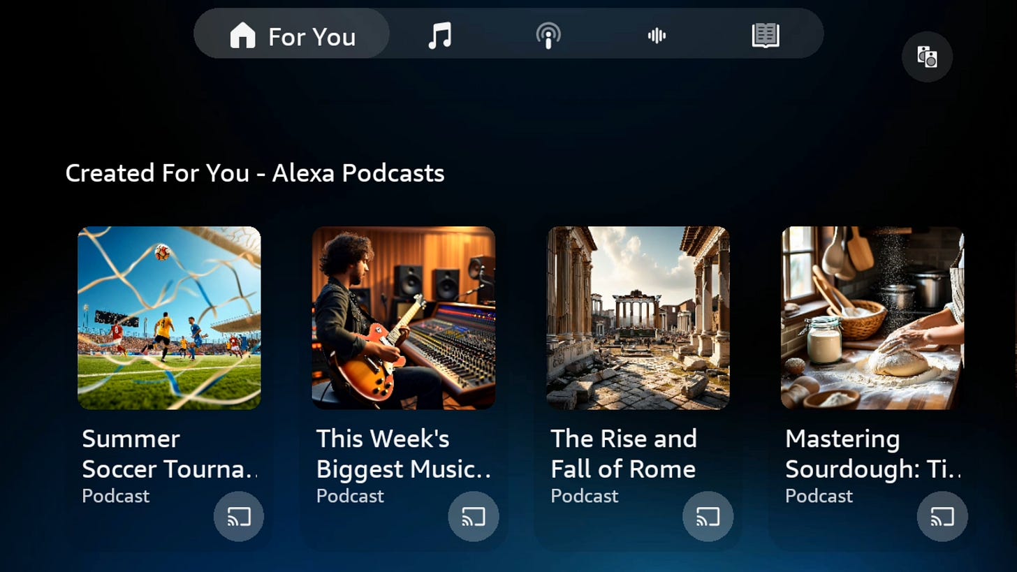 Alexa Podcasts: AI-generated audio episodes on any topic, on demand Alexa Podcasts: AI-generated audio episodes on any topic, on demand