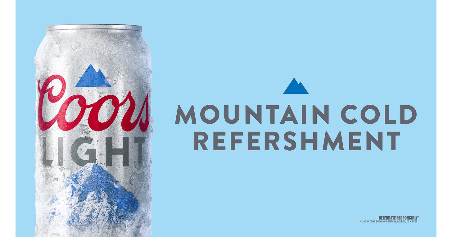 COORS LIGHT STATEMENT ON MISSPELLED ADS
