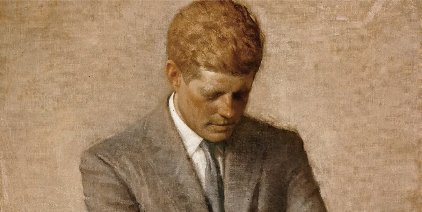 Official portrait of President John F. Kennedy, courtesy of the White House Historical Association.