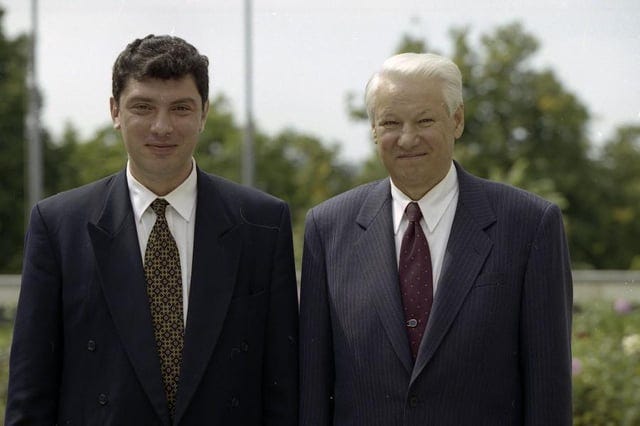 r/AlternateHistory - What if Yeltsin never found out about Putin, which is why he chose Nemtsov as his successor.