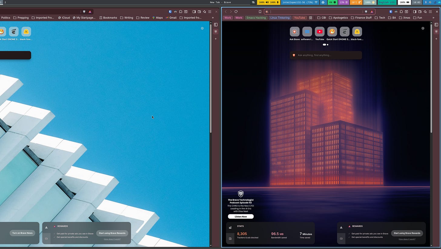 Niri - 2 Open Windows Niri - 2 Open Windows