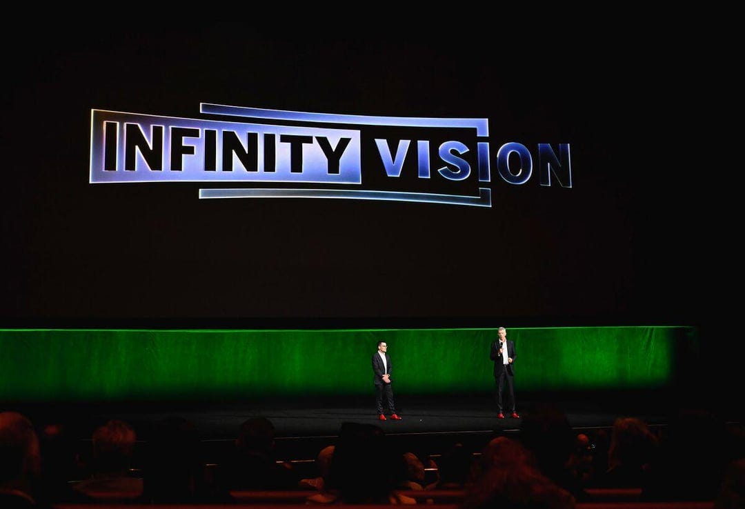 More details on Disney's Infinity Vision: To qualify, auditoriums will need a screen width of at least 50ft, laser projection, and Dolby 7.1, according to Bloomberg : r/boxoffice More details on Disney's Infinity Vision: To qualify, auditoriums will need a screen width of at least 50ft, laser projection, and Dolby 7.1, according to Bloomberg : r/boxoffice