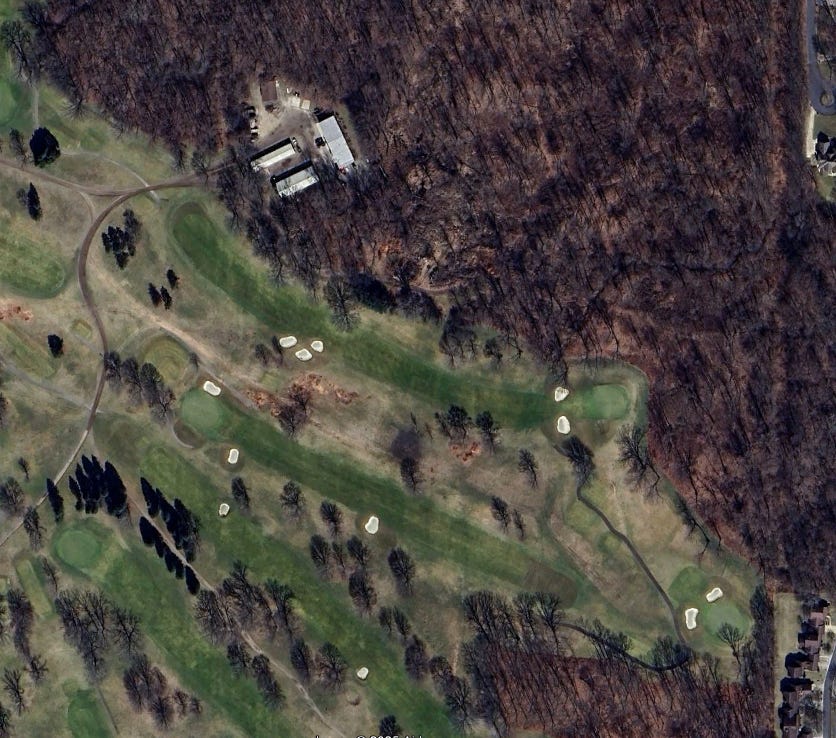 Country Club of Jackson holes 5-7, before and after