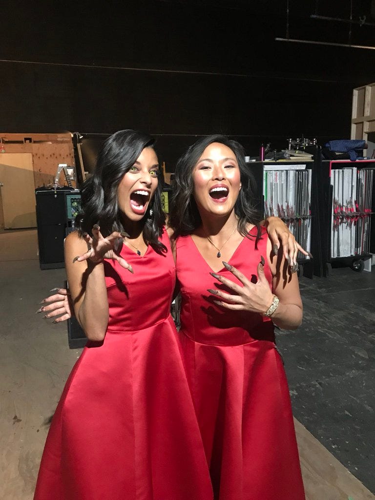 andrea drepaul with stunt supernatural double mttg andrea drepaul with stunt supernatural double mttg