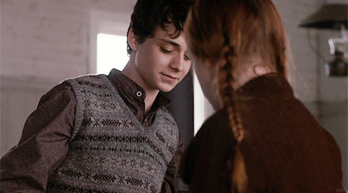 Gilbert Blythe and Anne Shirley-Cuthbert on their first shared day of school, Anne With An E, Ep. 3 Gilbert Blythe and Anne Shirley-Cuthbert on their first shared day of school, Anne With An E, Ep. 3