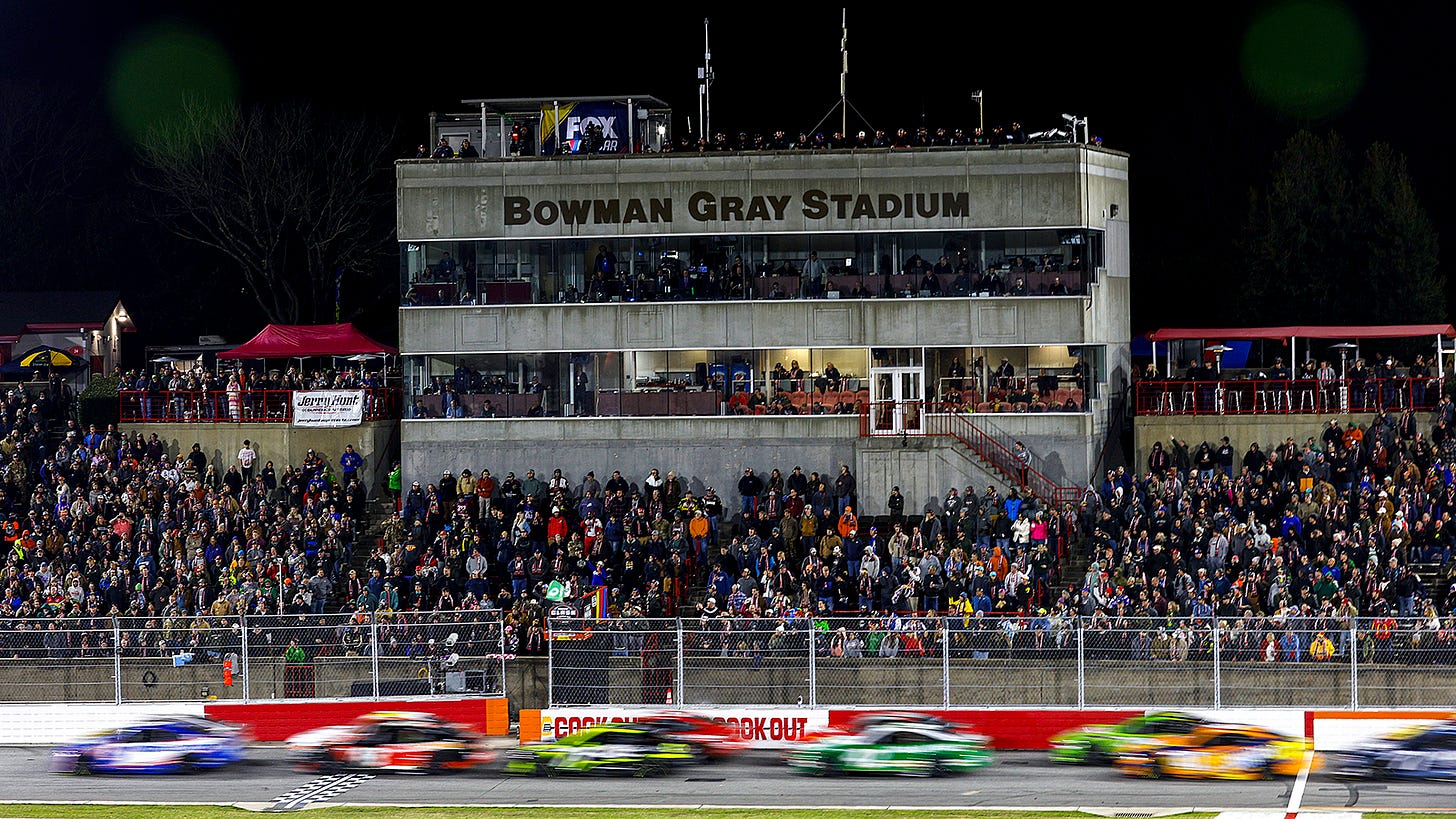 NASCAR has postponed Saturday's on-track activity at Bowman Gray Stadium due to expected winter weather. For now, The Clash remains scheduled for Sunday, February 1. NASCAR has postponed Saturday's on-track activity at Bowman Gray Stadium due to expected winter weather. For now, The Clash remains scheduled for Sunday, February 1.