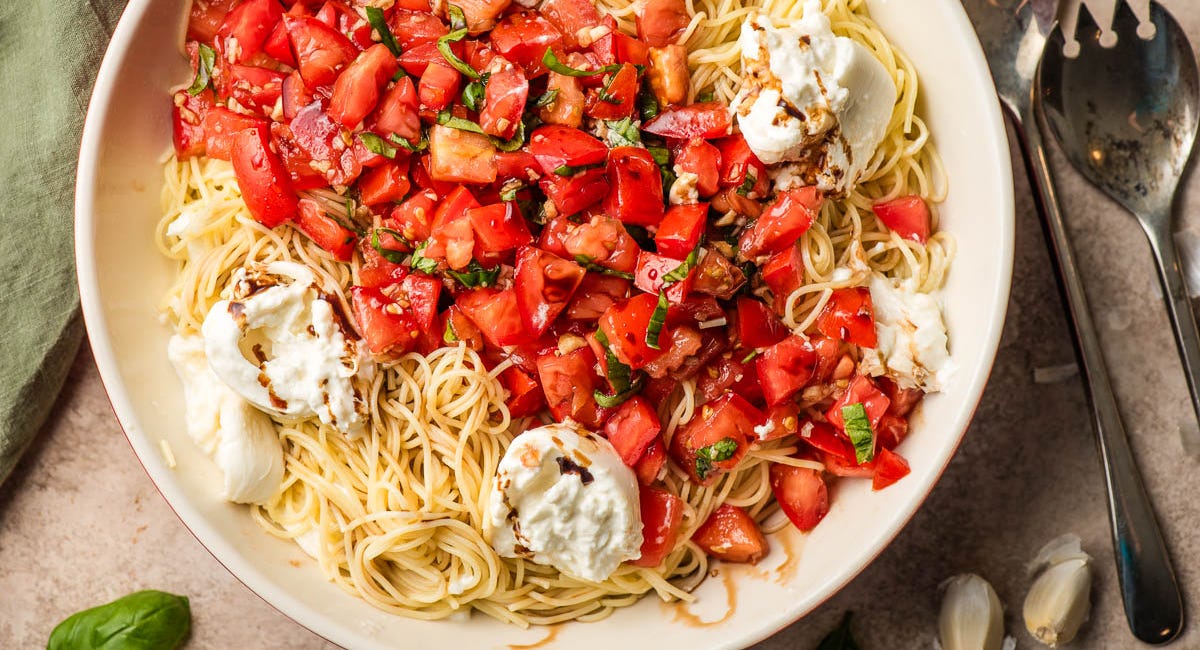 Gorgeous Fresh Bruschetta Pasta