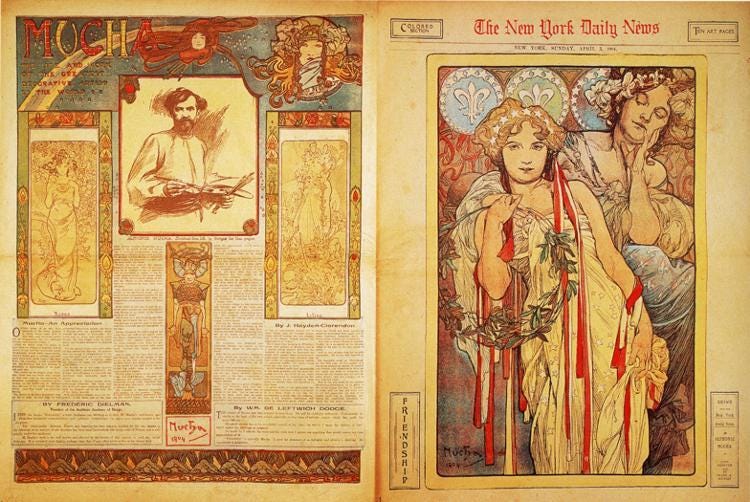 The New York Daily News, 1904 - Alphonse Mucha - WikiArt.org