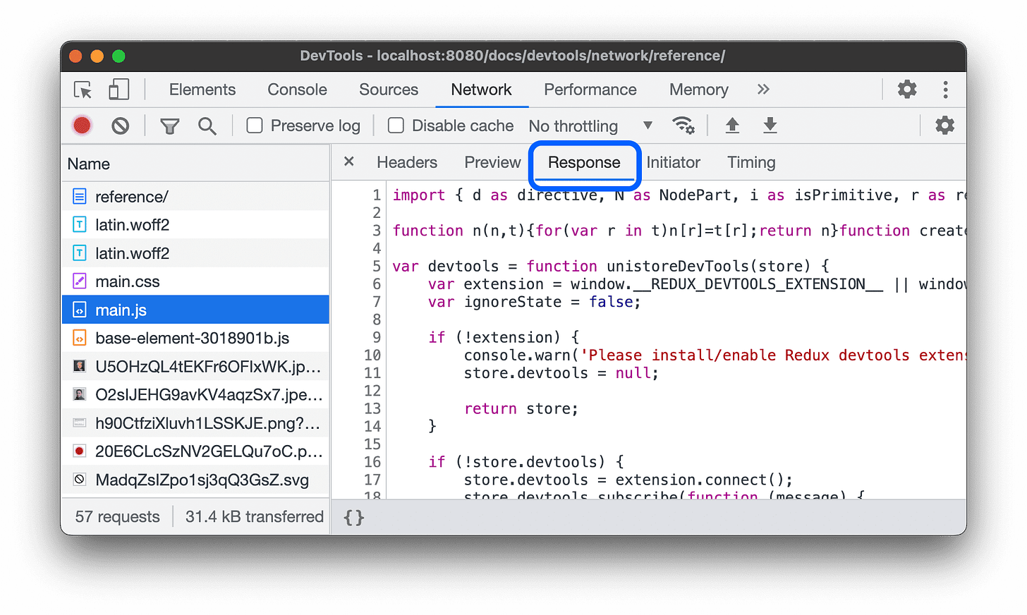 Network features reference | Chrome DevTools | Chrome for Developers