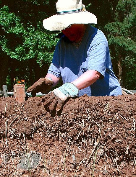 File:Cob wall mud construction.jpg File:Cob wall mud construction.jpg