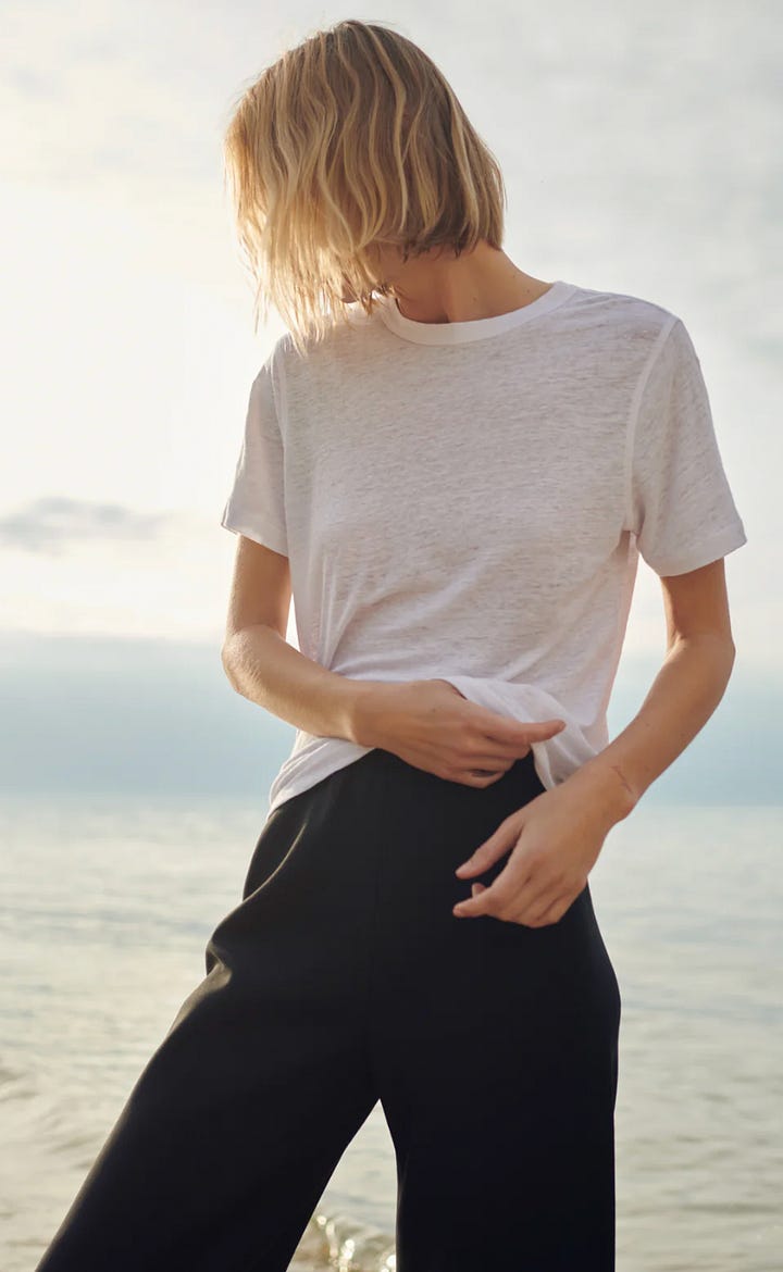 sold out nyc linen perfect tee perfect skirt