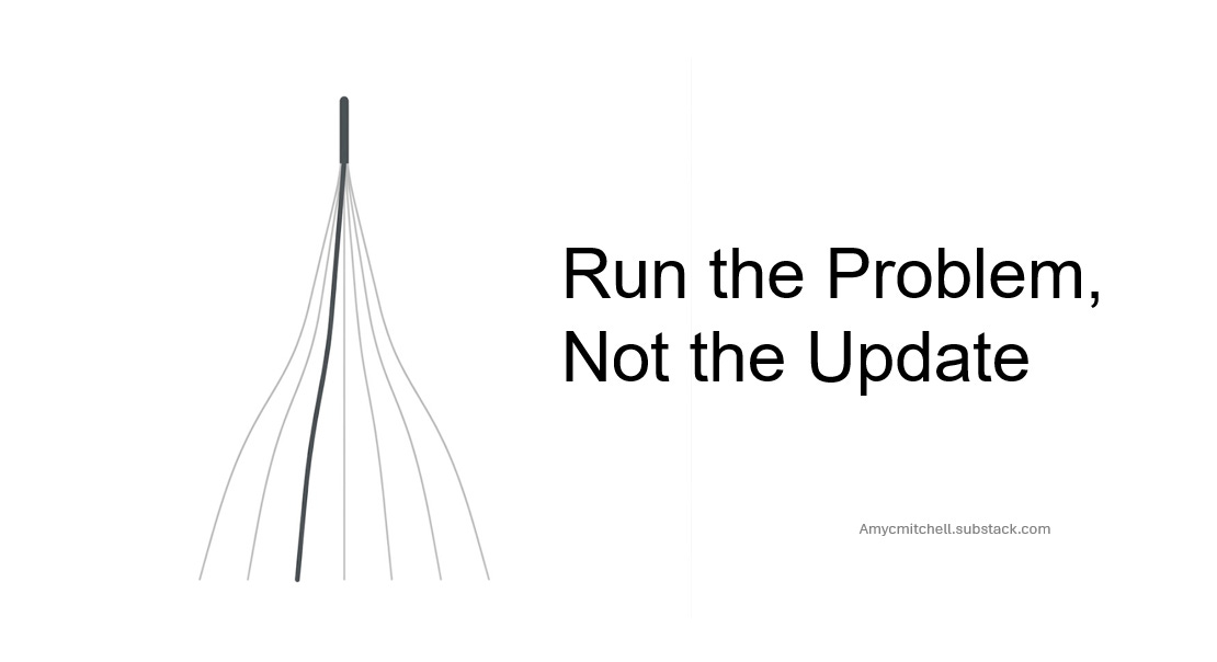Run the Problem, Not the Update