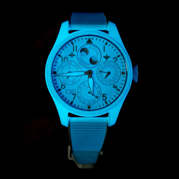 Tag Heuer Monaco Evergraph and IWC Perpetual 'Ceralume'