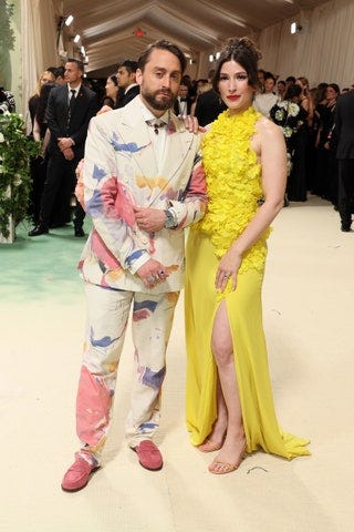 Image may contain Kieran Culkin Clothing Formal Wear Suit Fashion Dress Footwear Shoe Adult Person and Wedding