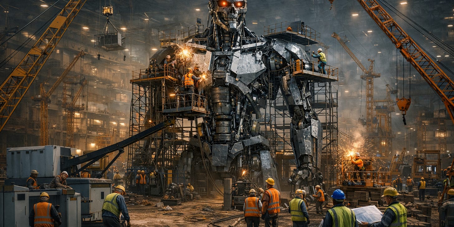 A group of people around a large robot
AI-generated content may be incorrect. A group of people around a large robot
AI-generated content may be incorrect.