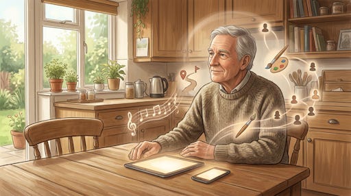 A man sitting at a table, thinking. A man sitting at a table, thinking.