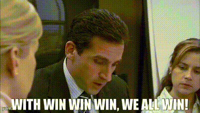 YARN | With win win win, we all win! | The Office (2005) - S02E21 Conflict Resolution | Video gifs by quotes | 85c77097 | 紗 YARN | With win win win, we all win! | The Office (2005) - S02E21 Conflict Resolution | Video gifs by quotes | 85c77097 | 紗
